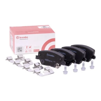 Kuva BREMBO P 23 170 Jarrupalat akustisella kulumavaroittimella Jarrusatulan ruuveilla Tarvikkeilla FIAT: Tipo Farmari