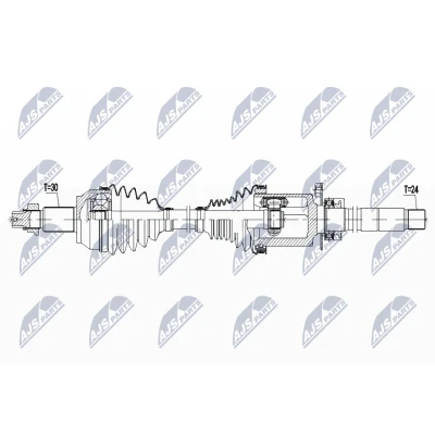 Kuva Vetoakseli, Etuakseli, vasen MASERATI GHIBLI III, LEVANTE SUV, QUATTROPORTE VI OE 06700070770, 670007077