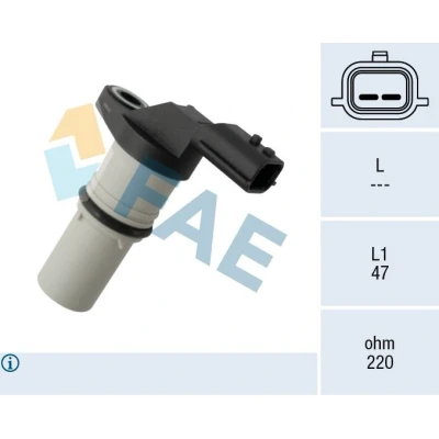 Kuva FAE 79317 Kampiakselin Asentotunnistin 2 Induktiivi anturi DACIA: Duster SUV, RENAULT: CLIO 3