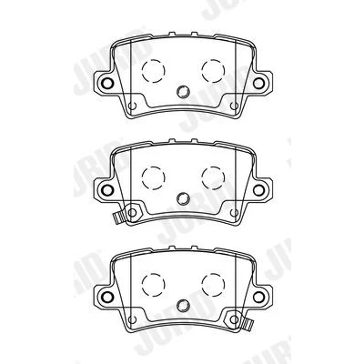 Kuva JURID 572580J Jarrupalat akustisella kulumavaroittimella Tarvikkeilla HONDA: CIVIC 8 Hatchback,