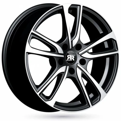 Kuva Racer Wave Light Black Machined Face 6.5x16 5/112 ET49 B66.6