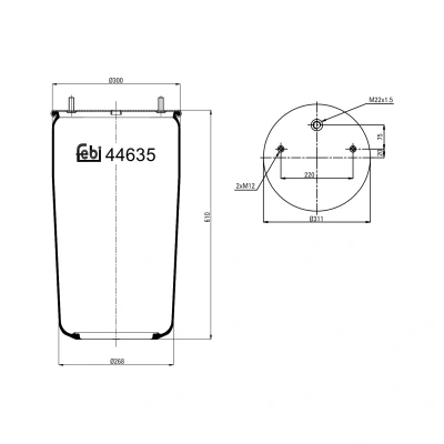 Kuva FEBI BILSTEIN 44635 Metallipalje, ilmajousitus