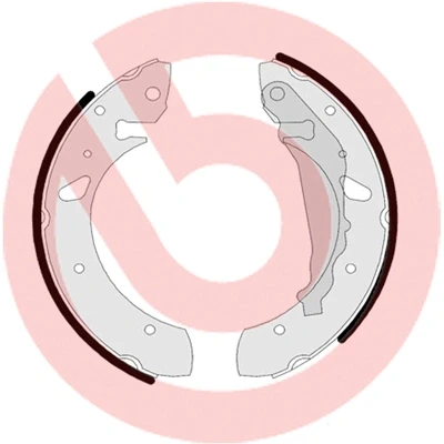 Kuva BREMBO S 83 507 Jarrukengät 229 35 Seisontajarrukahvalla TOYOTA: Avensis I Sedan, Farmari, Liftback