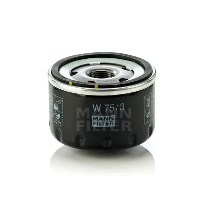 Kuva MANN FILTER W 75/3 Öljynsuodatin M 20 X 1.5 yhdellä peruutuksenestoventtiilillä Ruuvattava suodatin RENAULT: MEGANE 2 Stufenheck, Kombi