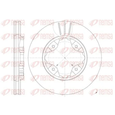 Kuva REMSA 6205.10 Jarrulevyt Etuakseli 259, 259 23 4 Tuuletettu HONDA: CIVIC 7 Hatchback, 6 Stufenheck, Fastback, ROVER: 600
