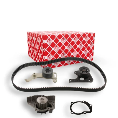 Kuva FEBI BILSTEIN 34639 Vesipumppu + Jakohihnasarja Vesipumpulla 136 26 trapetsinmuotoisella hammasprofiililla PEUGEOT: 406 Sedan, Farmari