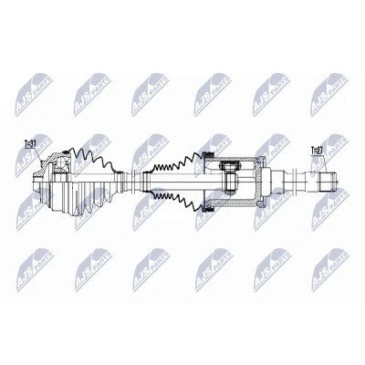 Kuva NTY NPW BM 046 Vetoakseli Etuakseli, oikea 567 BMW: 5 GT