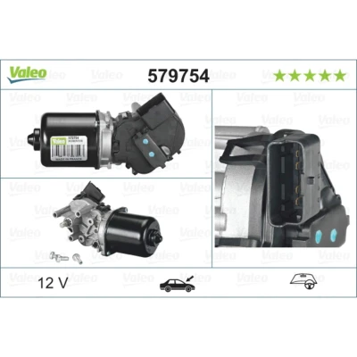 Kuva VALEO 579754 Tuulilasin Pyyhkimen Moottori 12 Edessä Ohjaus oikealla ORIGINAL PART NISSAN: Qashqai / Qashqai+2 I