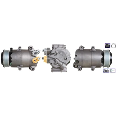 Kuva LUCAS ACP999 Ilmastoinnin Kompressori PAG 46 R 134a Tiivisteillä FORD: FIESTA 6, FOCUS 3 Turnier