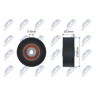Kuva Ohjainrulla, moniurahihna AUDI, SEAT, SKODA, VW OE 038 145 276, 038145276, 38145276