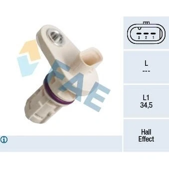 Kuva kampiakseli Impulssianturi, CHEVROLET, OPEL OE 1238268, 1249089, 25195551