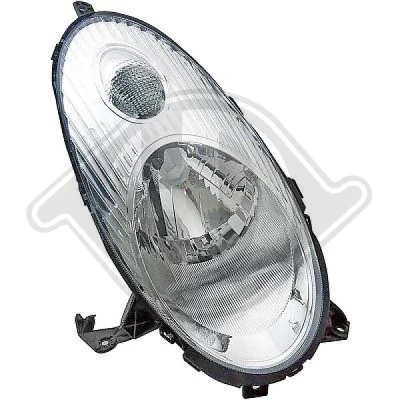 Kuva DIEDERICHS 6024080 Ajovaloumpio Oikea H4 kromi NISSAN: MICRA 3