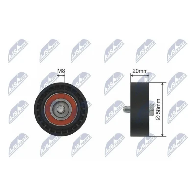 Kuva Ohjain /kiristysrulla kiilahihna AUDI, SEAT, SKODA, VW OE 03C145299M