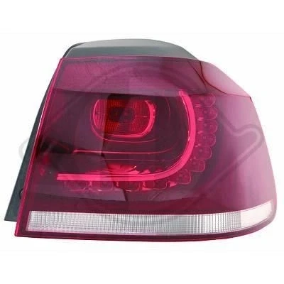 Kuva DIEDERICHS 2215291 Takavalot Vasen Uloin osa WY21W, LED valkoinen/punainen VOLKSWAGEN: GOLF 6