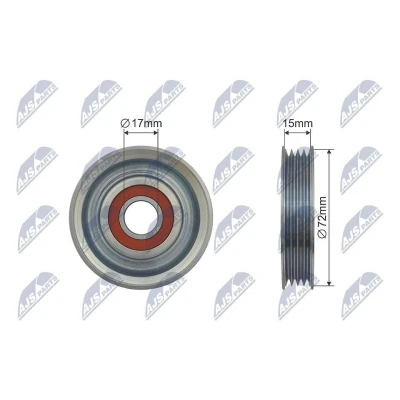 Kuva Ohjainrulla, moniurahihna HONDA, ROVER, SUBARU OE 38942P01003, 38942 P01 003, 38942P2KT01