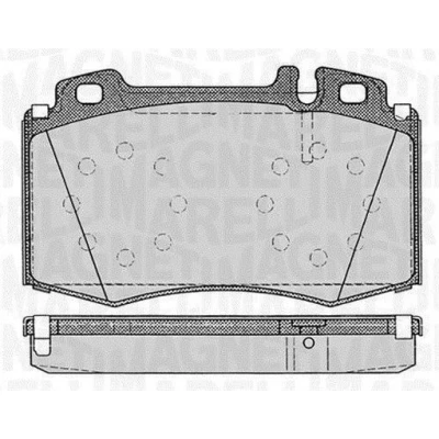 Kuva MAGNETI MARELLI 363916060320 Jarrupalat Kulumisenilmaisemelle MERCEDES BENZ: E sarja Sedan, T modell, C Sedan