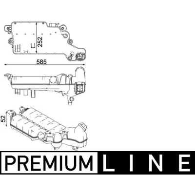 Kuva MAHLE ORIGINAL CRT 99 000P Paisuntasäiliö Kannella