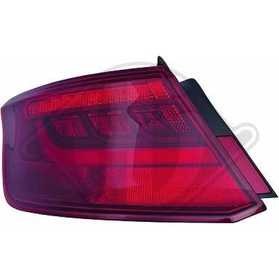 Kuva Takavalot Oikea Uloin osa LED Lampun kannalla AUDI: A3 Sportback (8VA, 8VF) 2.0 TDI quattro, 1.8 TFSI 1.4 TSI, RS3 2.5 quattro DIEDERICHS