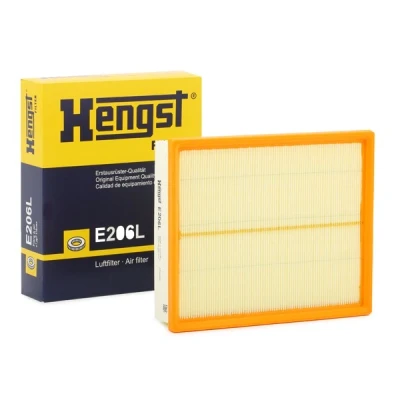 Kuva HENGST FILTER E206L Ilmansuodatin 58 212 254 Suodatinpanos AUDI: A4 B5 Avant, Sedan, Allroad C5, VOLKSWAGEN: Passat GP Variant