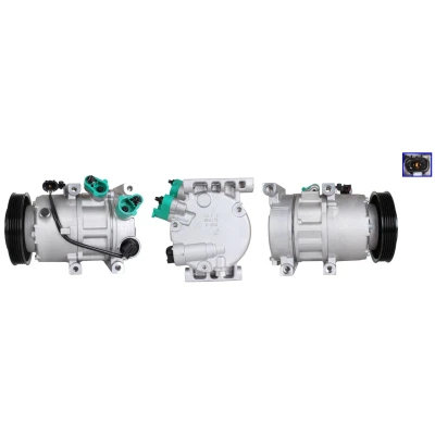 Kuva LUCAS ACP01225 Ilmastoinnin Kompressori PAG 46 YF R134a, R1234yf Tiivisteillä