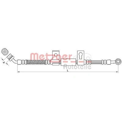 Kuva METZGER 4110831 Jarruletku 669 M10 x 1 KIA: SORENTO