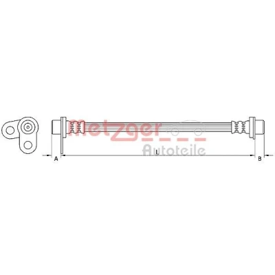 Kuva METZGER 4110747 Jarruletku 278 MITSUBISHI: Outlander 2 SUV