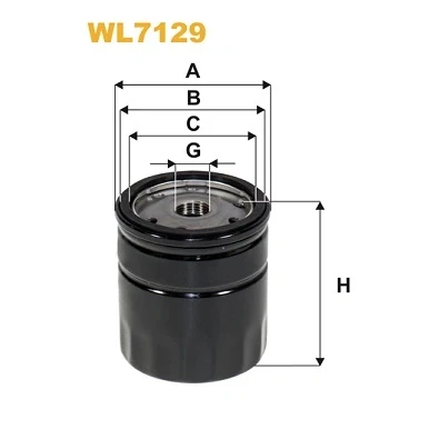 Kuva WIX FILTERS WL7129 Öljynsuodatin M18x1.5 6H Ruuvattava suodatin OPEL: Vectra C CC, Astra G Tigra Coupe, CHEVROLET: Captiva, Aveo / Kalos Sedan