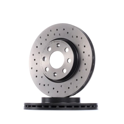 Kuva BREMBO XTRA LINE 09.5843.3X Jarrulevyt 257 22 4 rei&#039;itetty/tuuletettu sisältä pinnoitettu hiiliteräs Ruuveilla OPEL: Corsa E Hatchback