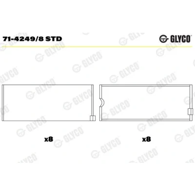 Kuva GLYCO 71 4249/8 STD Kiertokangen Laakeri