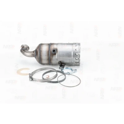 Kuva NAP carparts CAK10514 Katalysaattori Diesel 9HZ (DV6TED4), 9HV (DV6TED4B), 9HY 9HX (DV6ATED4) asennus /kiinnitysmateriaalilla 420mm