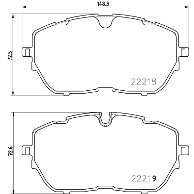 Kuva HELLA 8DB 355 024 731 Jarrupalat Ei kulumisenilmaisimelle Jarrusatulan ruuveilla Tarvikkeilla PEUGEOT: 3008 II SUV, 308 SW 2, Hatchback