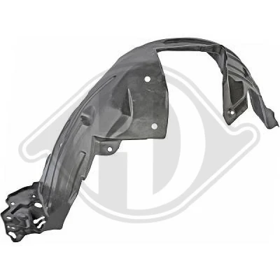 Kuva Verhous, sisälokasuoja, Etuakseli, oikea Diederichs 5241008 honda jazz iii OE 74100TF0J00, 74101TF0000