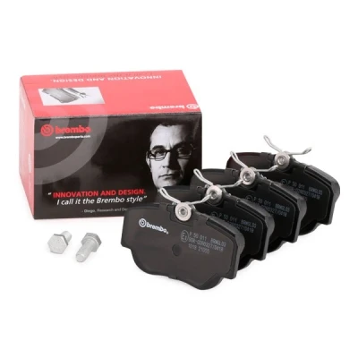Kuva BREMBO P 50 011 Jarrupalat Kulumisenilmaisemelle Jarrusatulan ruuveilla Ilman tarvikkeita MERCEDES BENZ: 190