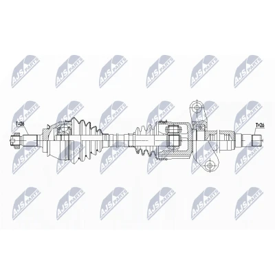 Kuva NTY NPW BM 137 Vetoakseli Etuakseli, oikea 876 Automaattivaihteisto MINI: Hatchback