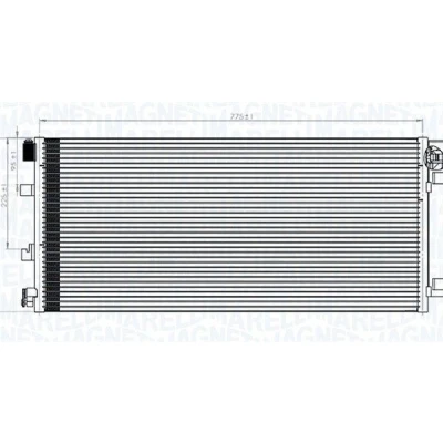 Kuva MAGNETI MARELLI 350203787000 Ilmastoinnin Lauhdutin Vedenerottimella 775x348x16 348 775 16 OPEL: Movano B Van, NISSAN: NV400 Van