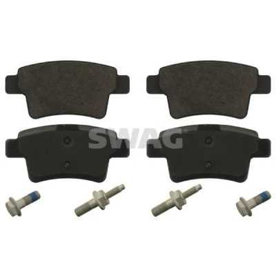 Kuva SWAG 64 91 6793 Jarrupalat Taka akseli Ilman kulumisenilmaisinta Ruuvisarjalla CITROËN: C4 I Grand Picasso, Picasso 1