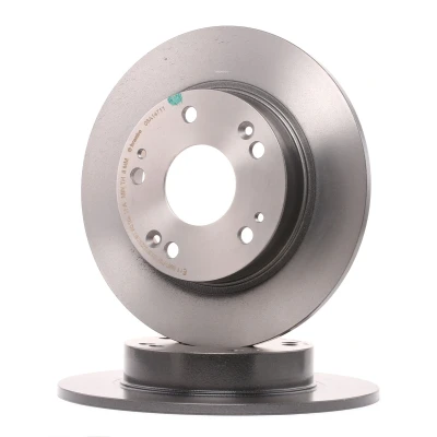 Kuva BREMBO COATED DISC LINE 08.A147.11 Jarrulevyt 260 9 5 täysi pinnoitettu Ruuveilla HONDA: CIVIC 8 Hatchback, 8, Stufenheck