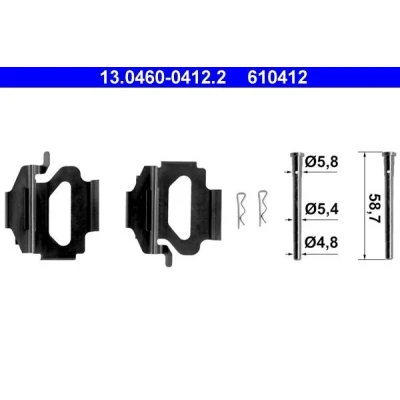 Kuva ATE 13.0460 0412.2 Tarvikesarja, Jarrupala