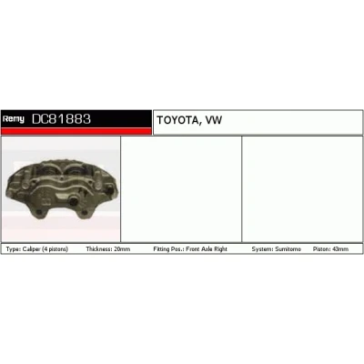 Kuva TRW BHT154E Jarrusatula Valurauta TOYOTA: Land Cruiser Prado 70 SUV, HILUX 6 Pick up, 4Runner