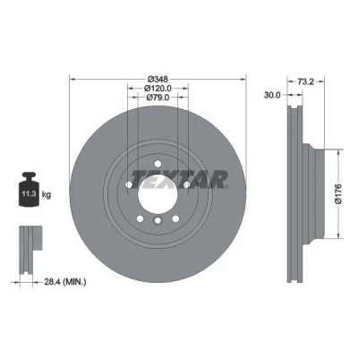 Kuva TEXTAR 92155305 Jarrulevyt BMW: 3 Touring, Sedan, Coupe