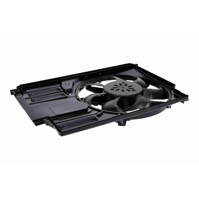 Kuva VEMO V20 01 0043 Jäähdyttimen Tuuletin Autoihin, joissa vetokoukku 440mm 12V 600W Jäähdytystuulettimen kehällä