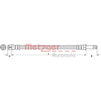 Kuva METZGER 4110886 Jarruletku 423 AUDI: A6 C7 Avant