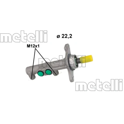 Kuva METELLI 05 1267 Jarrupääsylinteri 22,22 Alumiini