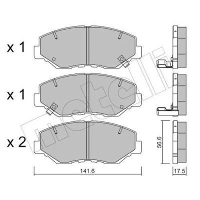 Kuva Jarrupalasarja, levyjarru METELLI 22 0606 0