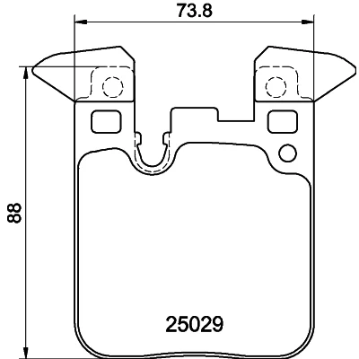 Kuva HELLA 8DB 355 021 341 Jarrupalat Kulumisenilmaisemelle Tasauspainoilla BMW: 3 Touring, Sedan, 1 Hatchback