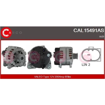 Kuva CASCO CAL10278AS Laturi 12V 120A OPEL: Vectra C CC, Caravan, Zafira A
