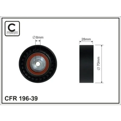 Kuva Ohjainrulla, moniurahihna AUDI, SEAT, VW OE 03G 145 276, 03L 276B, 276C