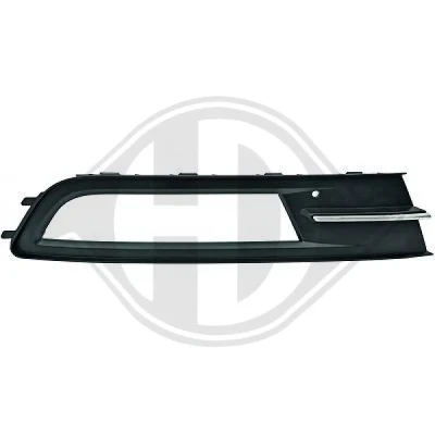 Kuva DIEDERICHS 2249046 Puskurin Ritilä kromattu raita Oikea VOLKSWAGEN: Passat B8 Variant, Sedan