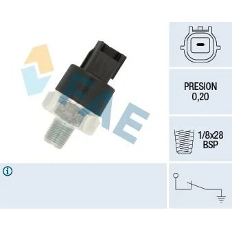 Kuva FAE 12555 Öljynpaineanturi 1/8x28h&#039;&#039; BSP