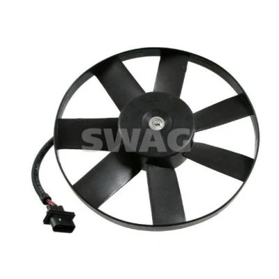 Kuva SWAG 99 91 4748 Jäähdyttimen Tuuletin 345 100, 60 Sähköinen VOLKSWAGEN: Golf 4 Variant, 4, New Beetle Hatchback, AUDI: TT Coupe, A3 Hatchback